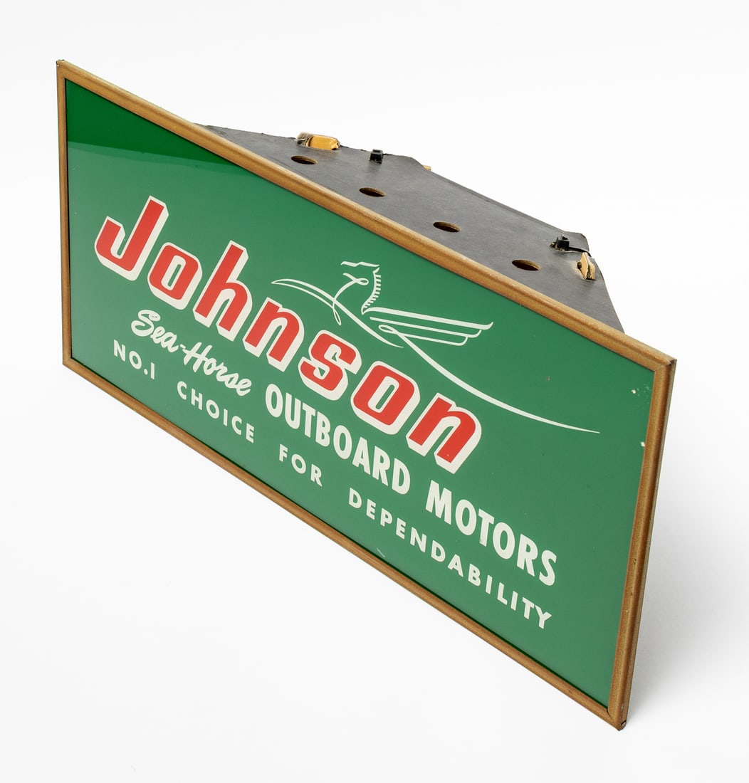 Johnson Sea Horse Outboard Motors Backlit Countertop Sign - 5