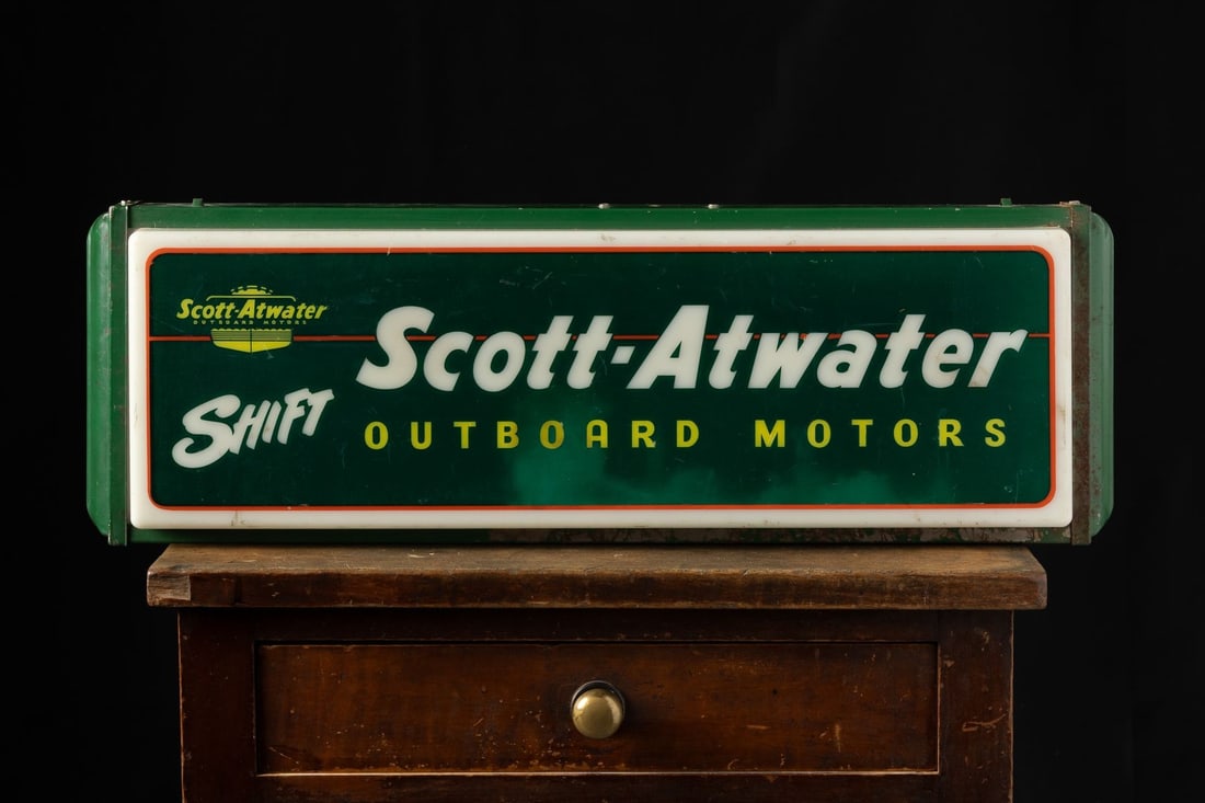 Scott-Atwater Outboard Motors Backlit Sign - 2