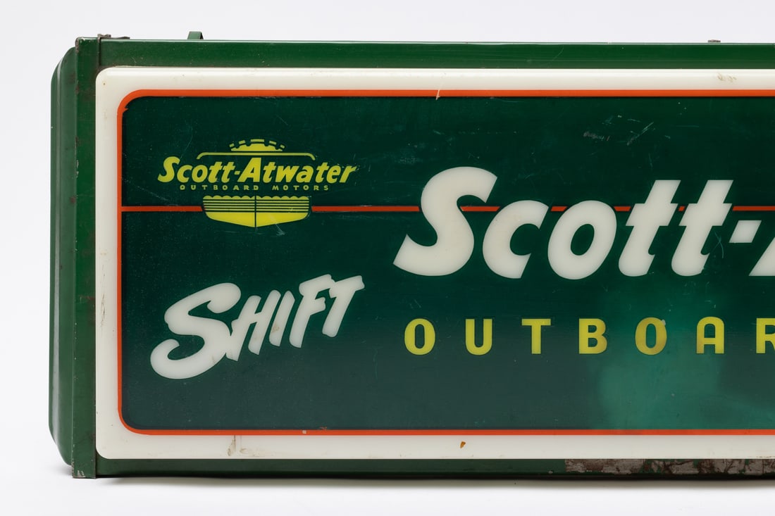 Scott-Atwater Outboard Motors Backlit Sign - 3