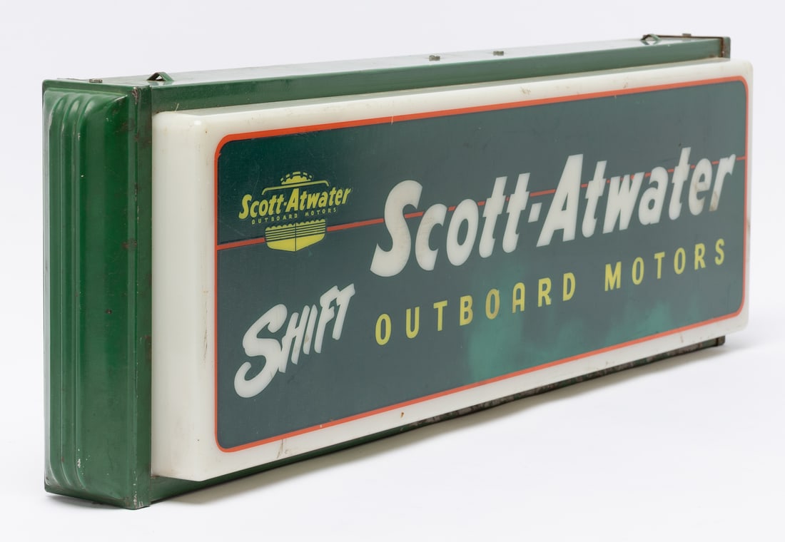 Scott-Atwater Outboard Motors Backlit Sign - 6