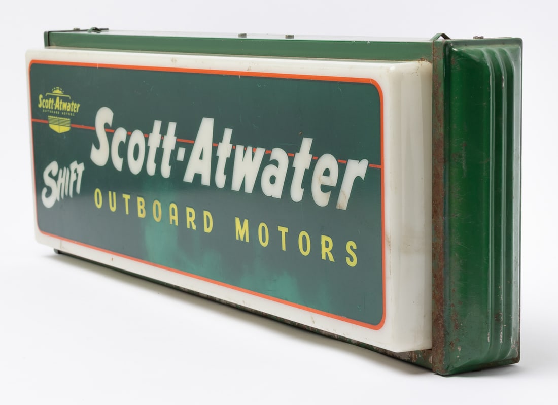 Scott-Atwater Outboard Motors Backlit Sign - 7