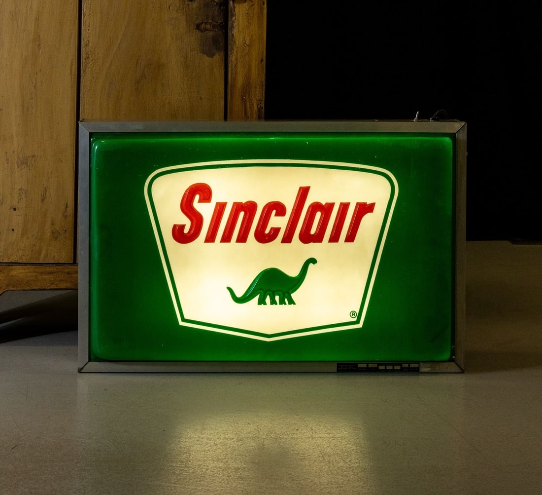 Lexan Sinclair Gasoline Backlit Sign - 2