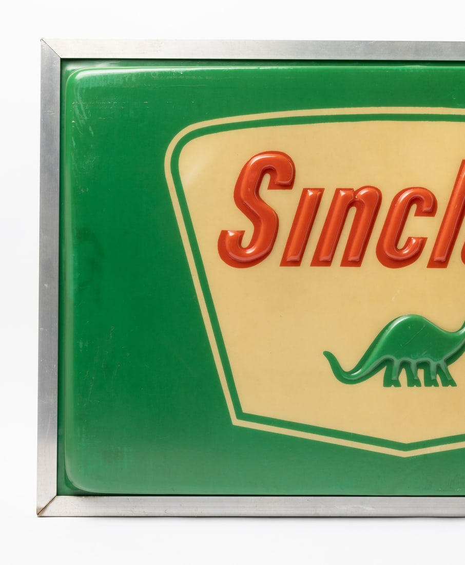 Lexan Sinclair Gasoline Backlit Sign - 3