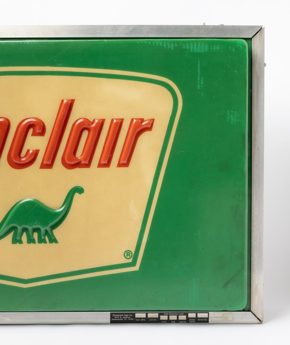 Lexan Sinclair Gasoline Backlit Sign - 4