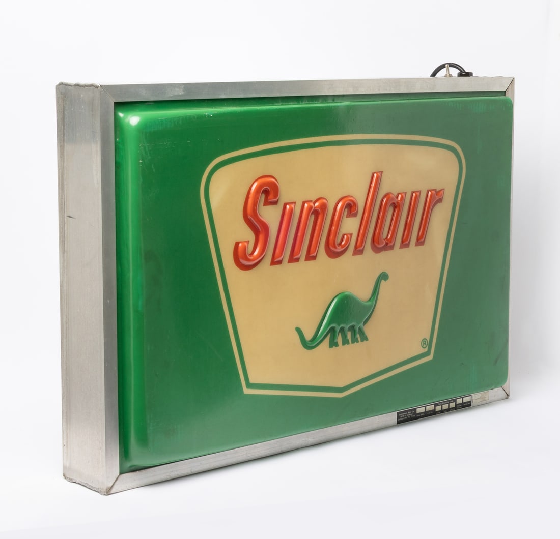 Lexan Sinclair Gasoline Backlit Sign - 6