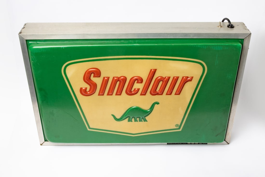 Lexan Sinclair Gasoline Backlit Sign - 8