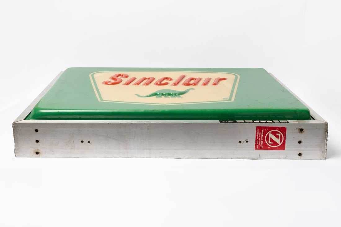 Lexan Sinclair Gasoline Backlit Sign - 9