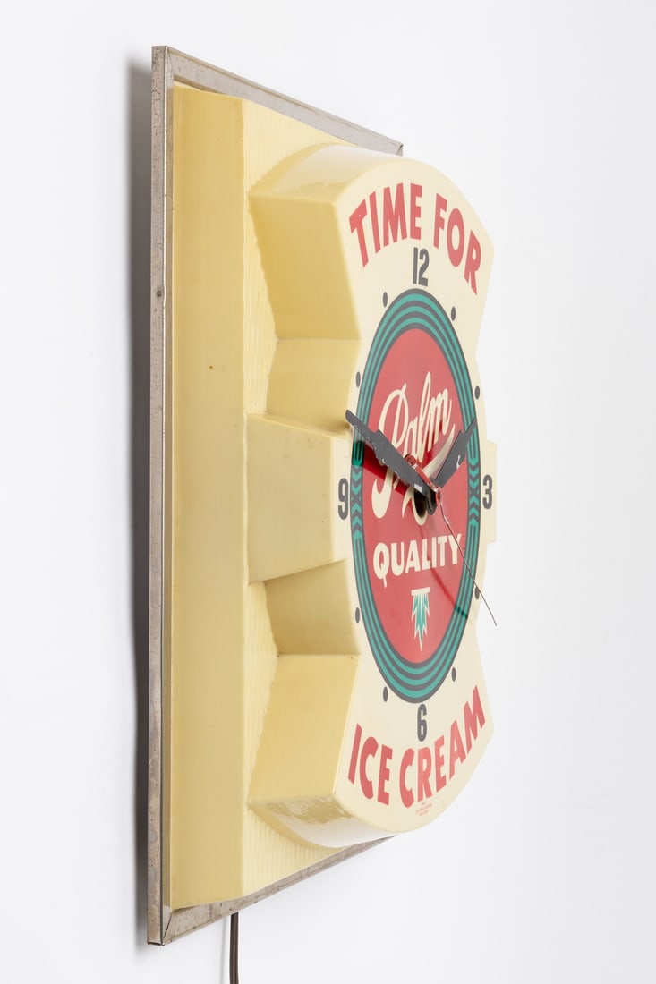 Palm Ice Cream Advertising Clock - 3