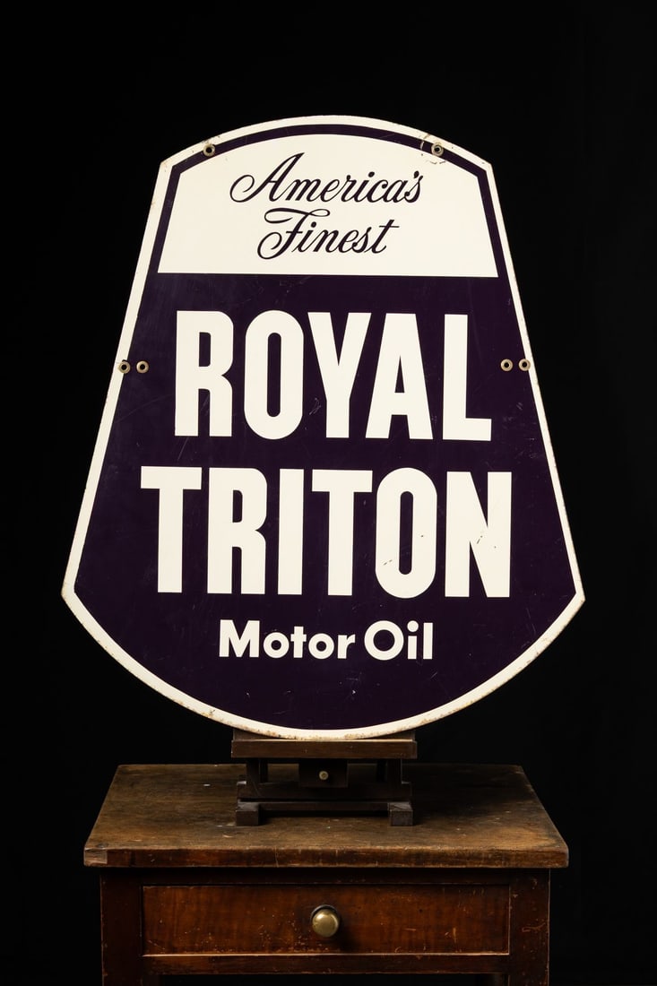 Union 76 Royal Triton Motor Oil Sign - 2