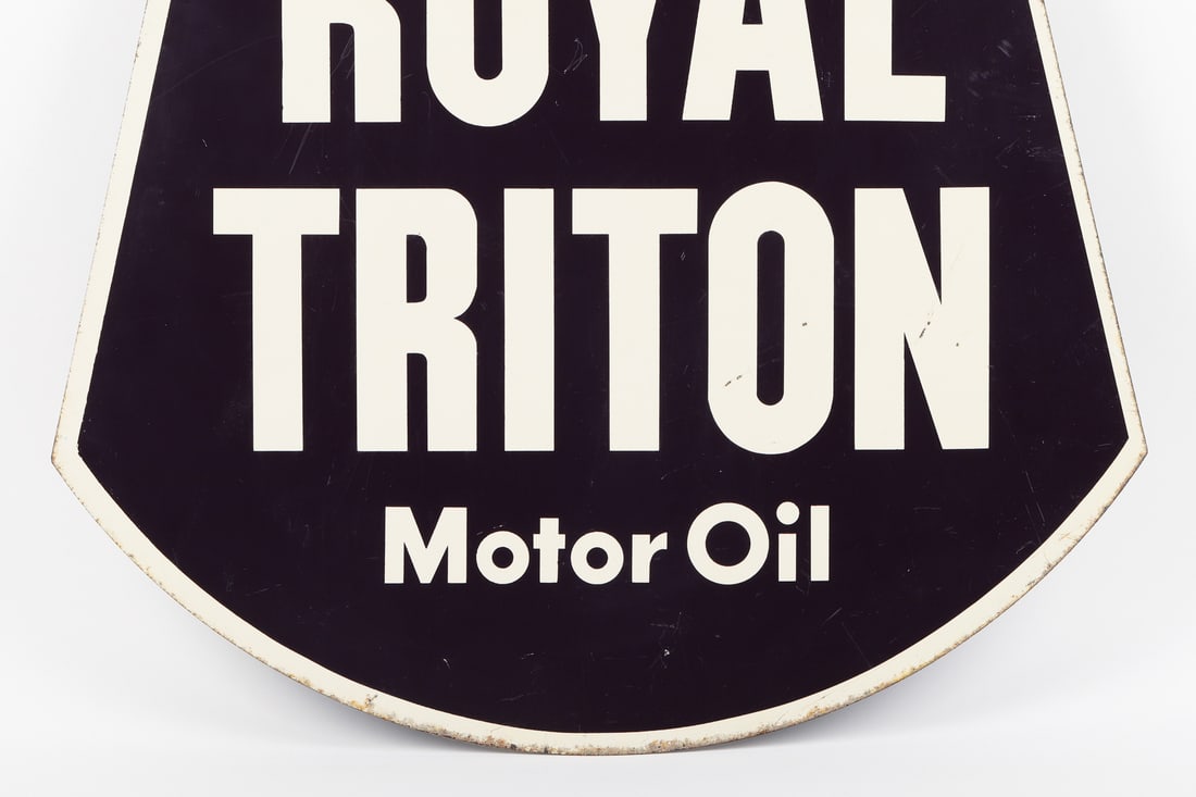 Union 76 Royal Triton Motor Oil Sign - 4