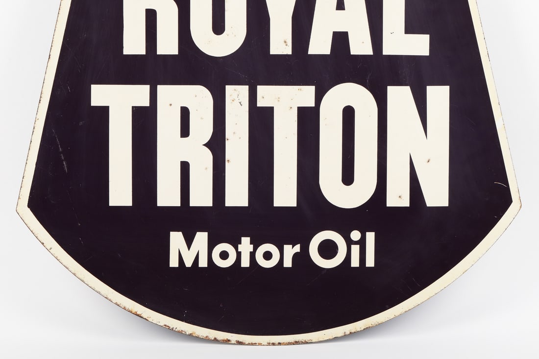 Union 76 Royal Triton Motor Oil Sign - 7