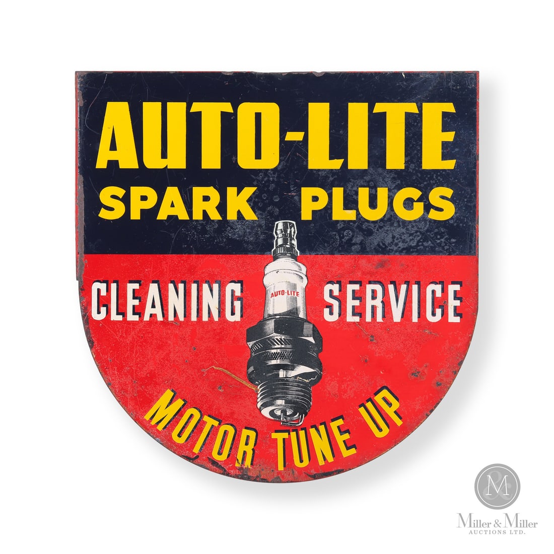 Auto-Lite Spark Plugs Flange Sign (1 of 7)