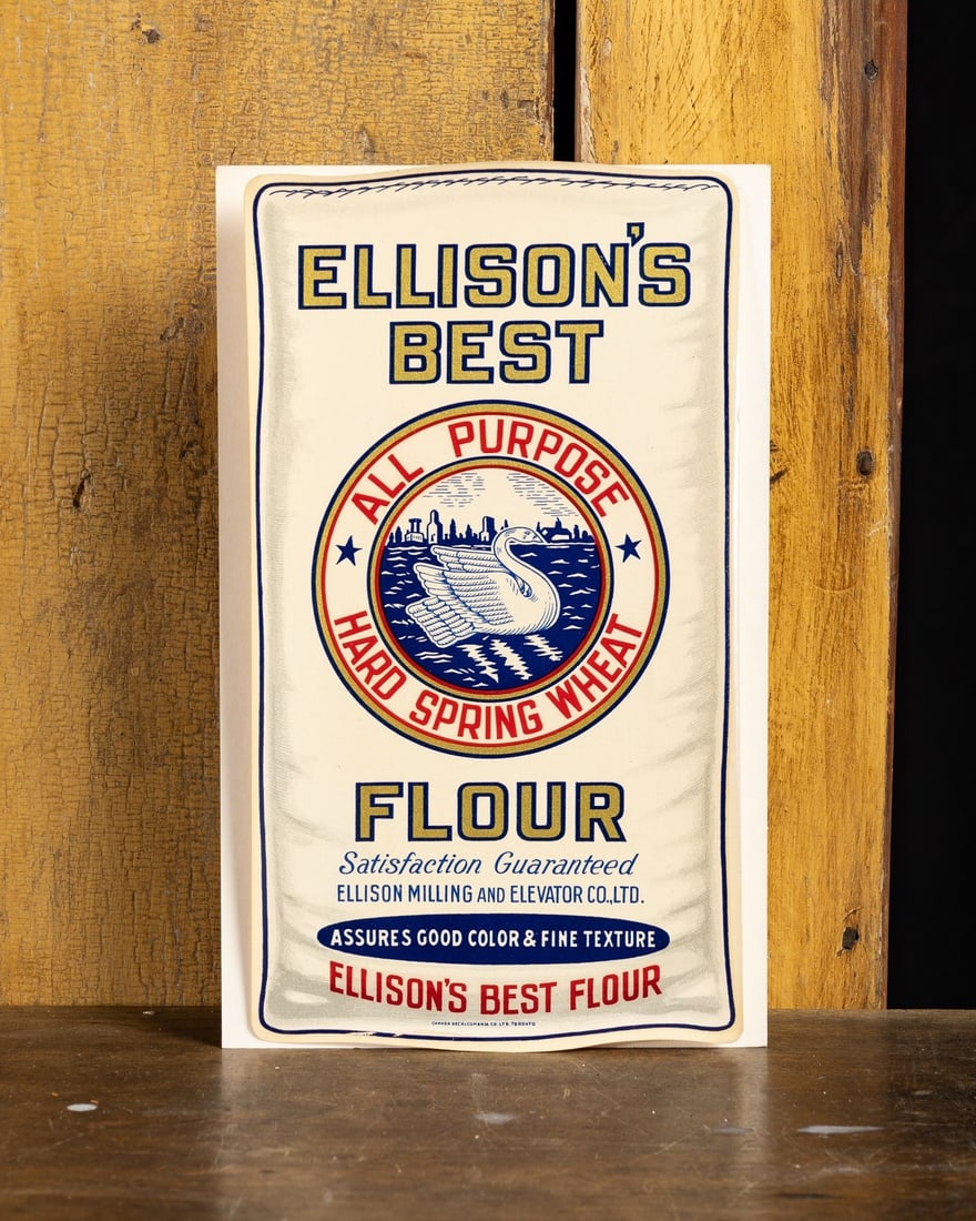 Ellison's All Purpose Flour Advertising Decal - 2