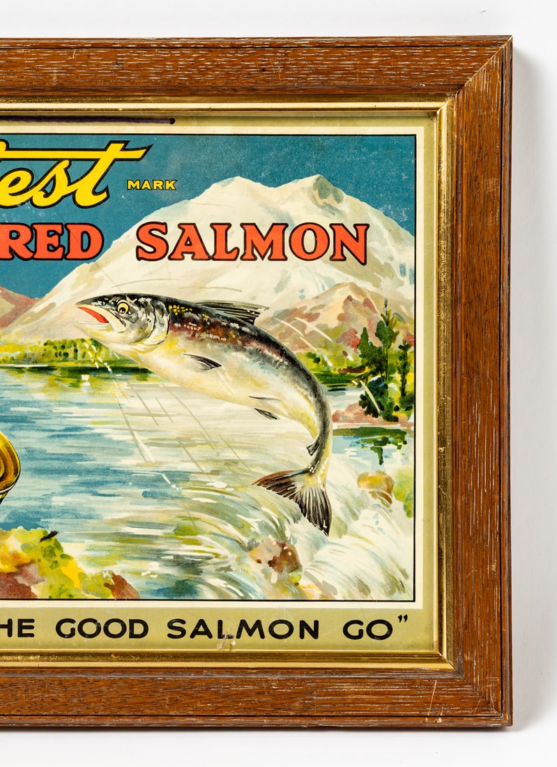 Veribest Red Salmon Hanging Sign - 4