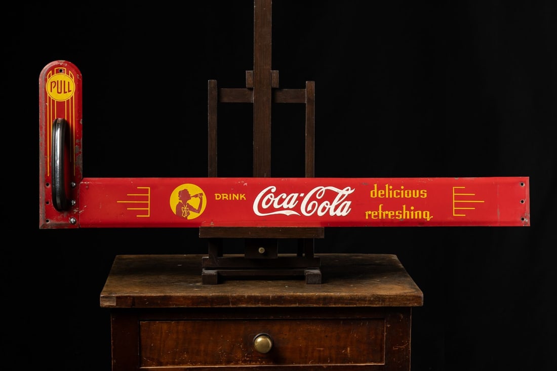 Coca-Cola Silhouette Girl Door Pull Sign - 2