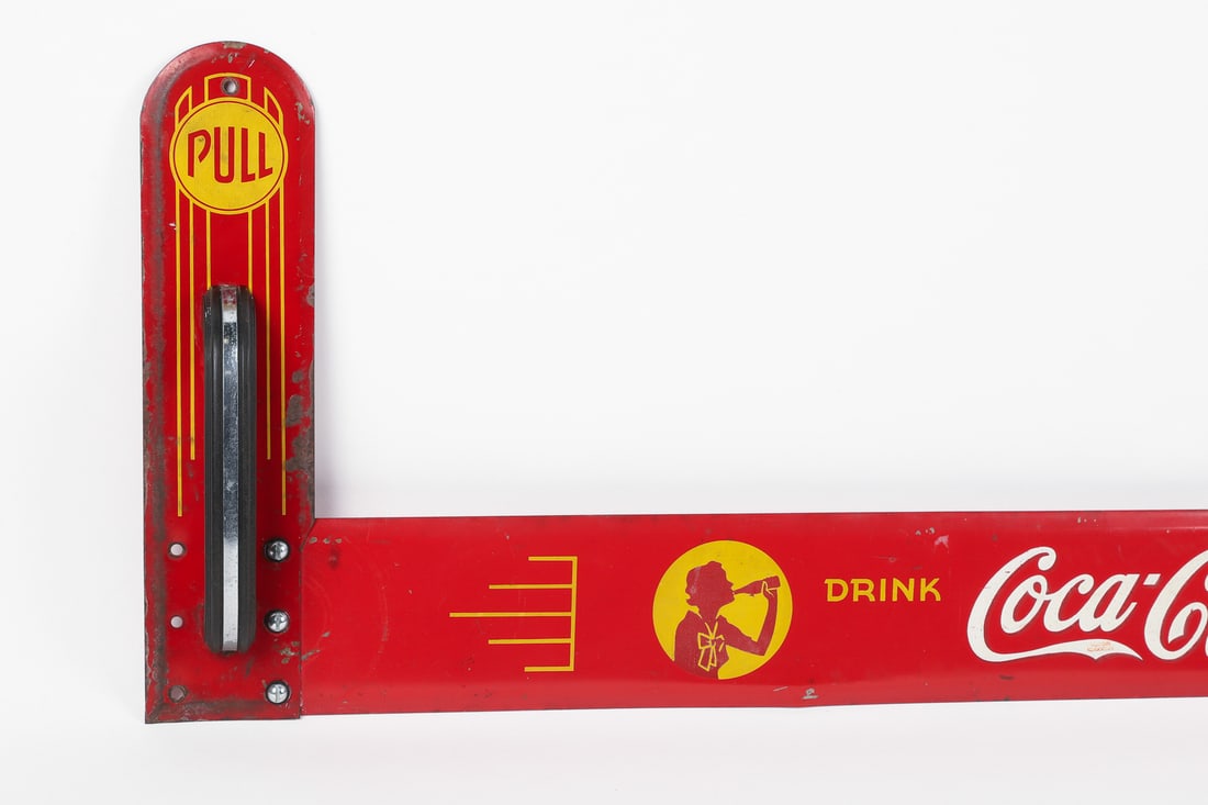 Coca-Cola Silhouette Girl Door Pull Sign - 3