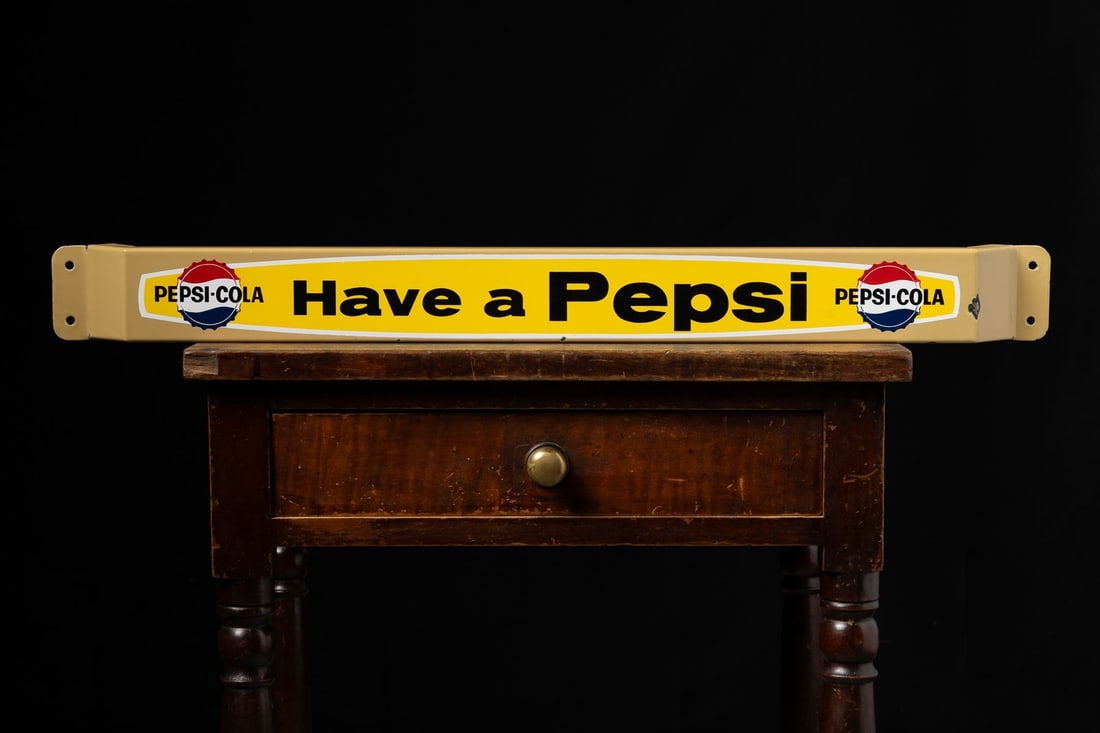 Pepsi-Cola Bottle Cap Door Push Bar - 2