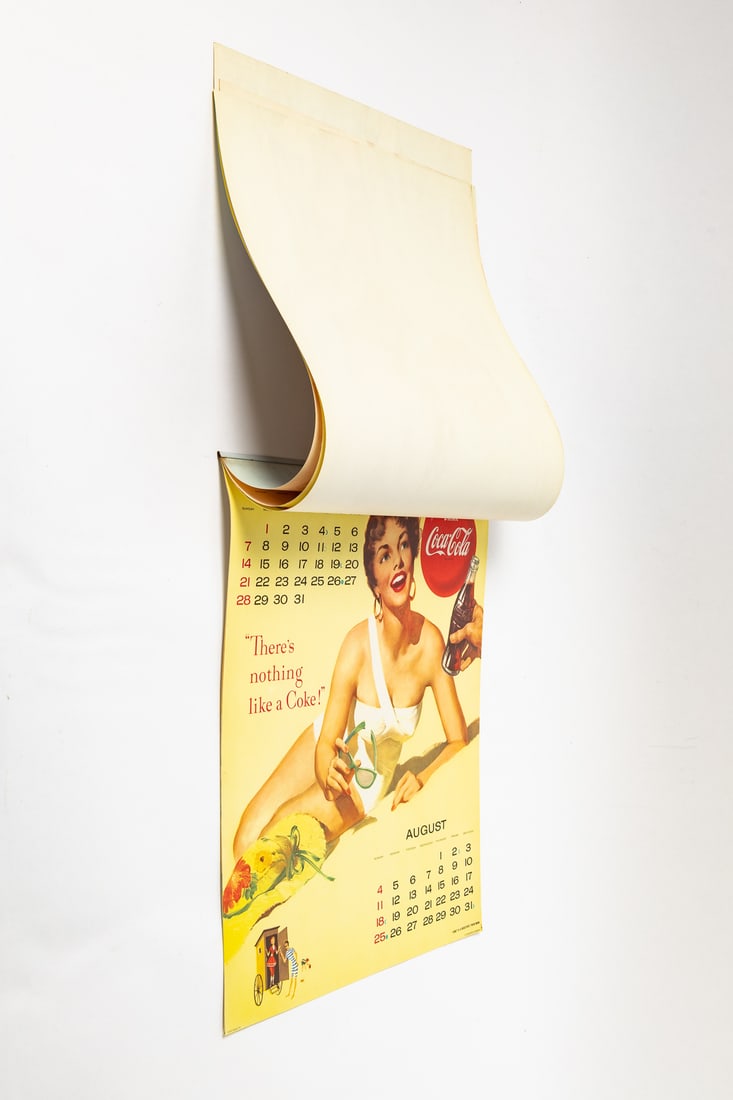 Coca-Cola 1957 Roll-Down Calendar - 7