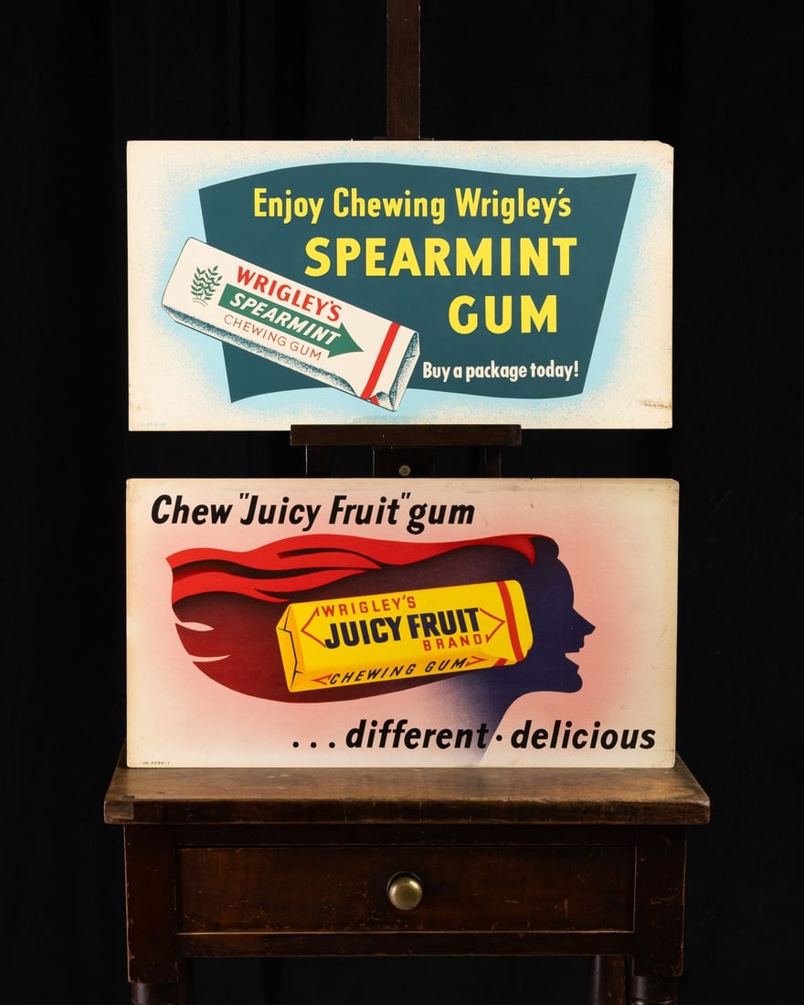 Wrigley's Gum Trolly Sign Set - 2