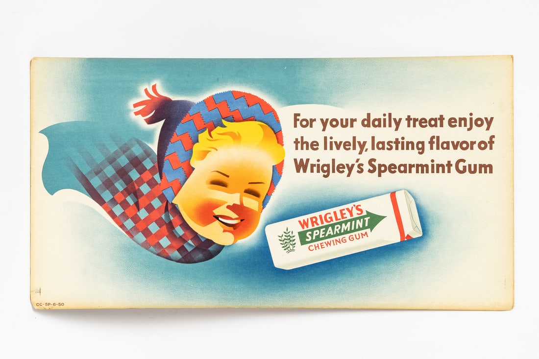 Wrigley's Gum Trolly Sign Set - 6