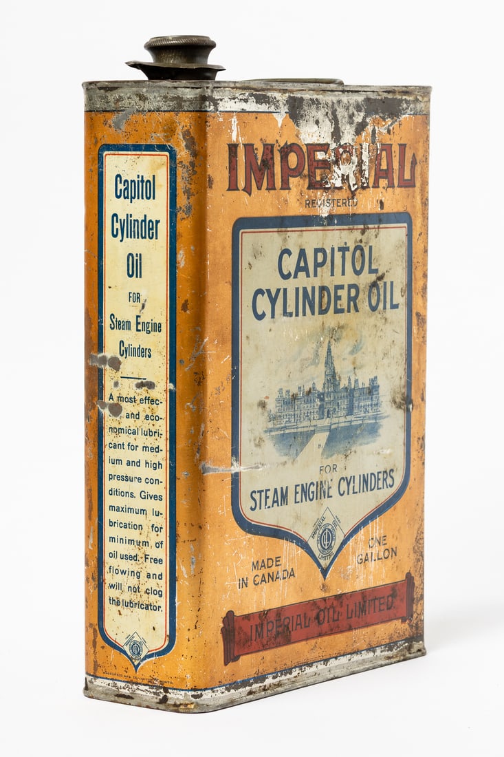 Imperial Oil Capitol Cylinder Oil Gallon Tin - 4
