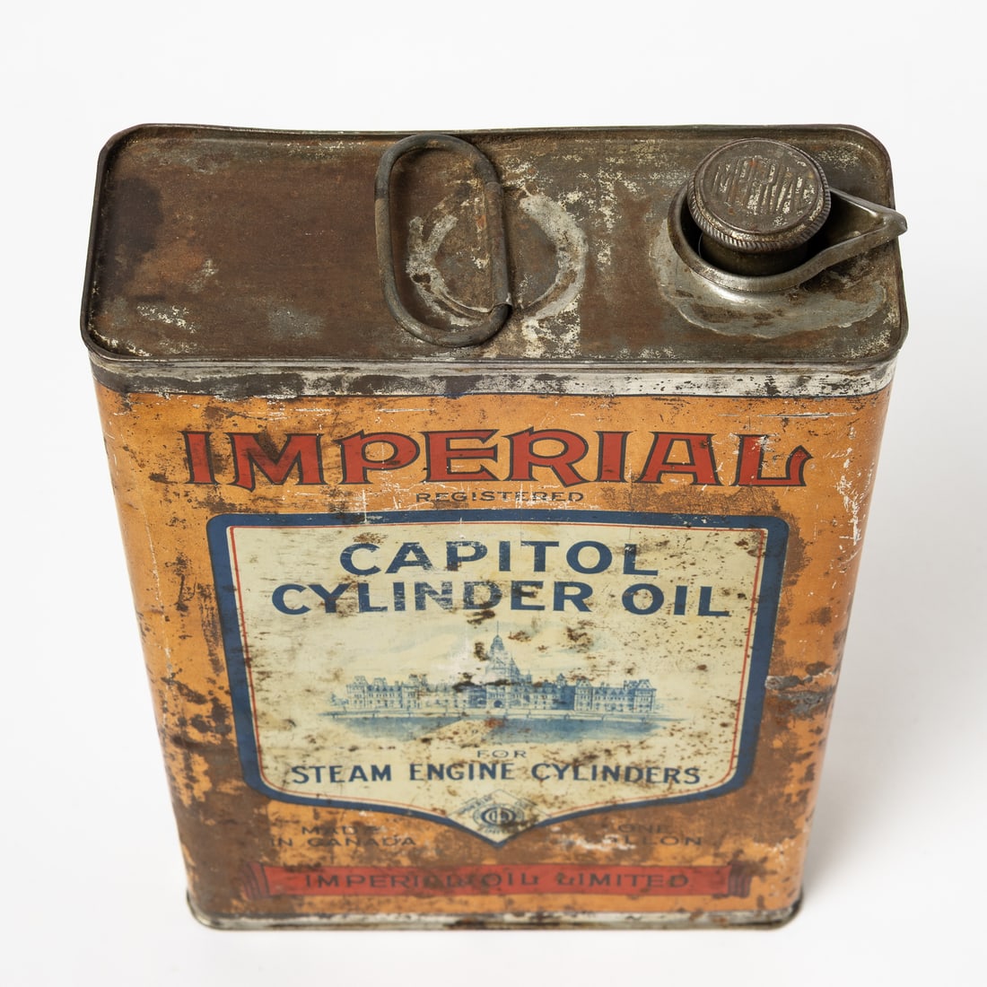 Imperial Oil Capitol Cylinder Oil Gallon Tin - 5