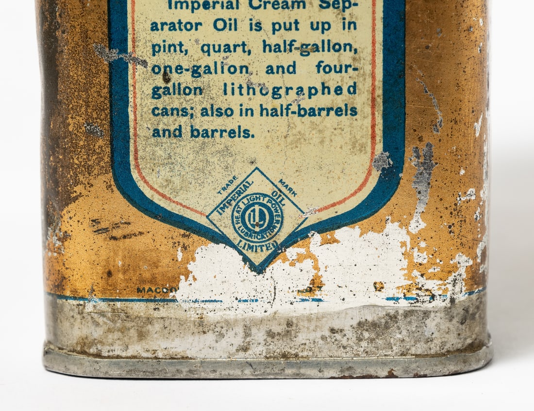 Imperial Oil Cream Separator Oil 1/2 Gallon Tin - 6