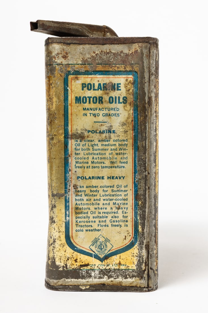 Imperial Oil FORD Polarine Motor Oil 1/2 Gallon Tin - 8