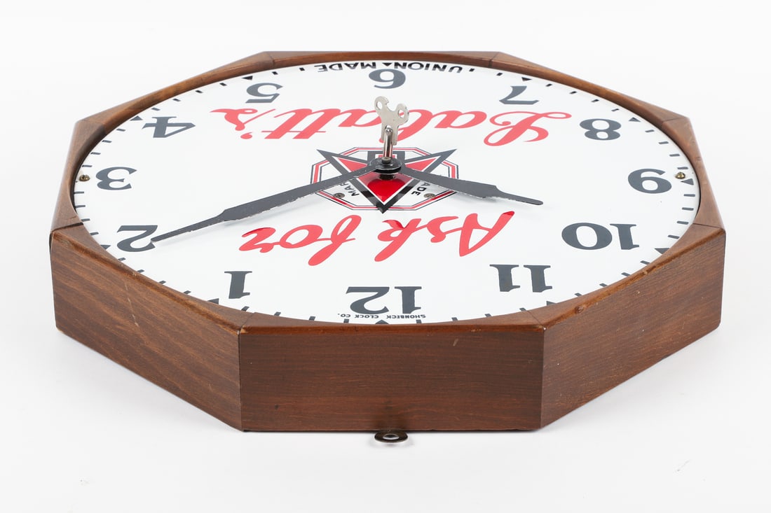 Ask For Labatt's Key Wind Clock - 8