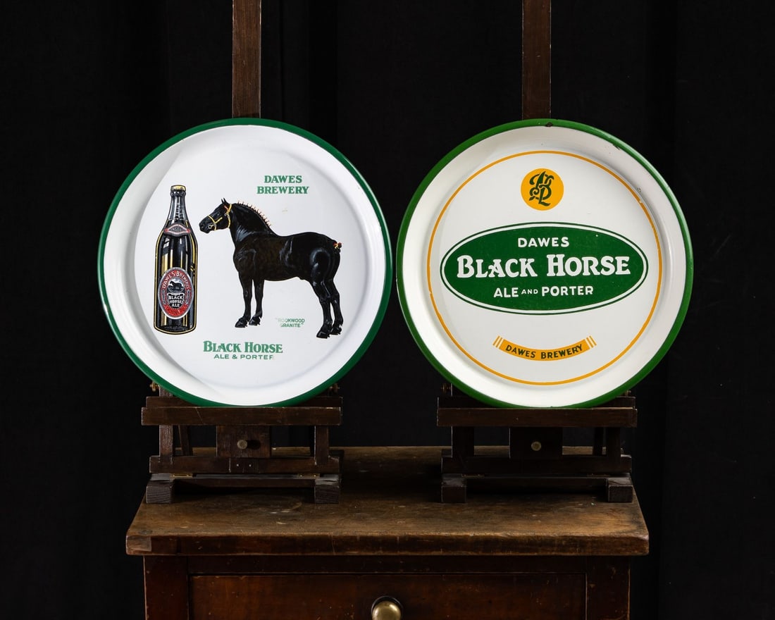 Dawes Black Horse Beer Trays - 2