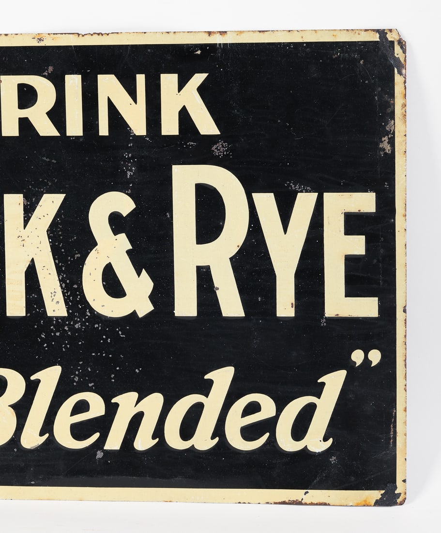 Rock & Rye Tin Tacker Sign - 5