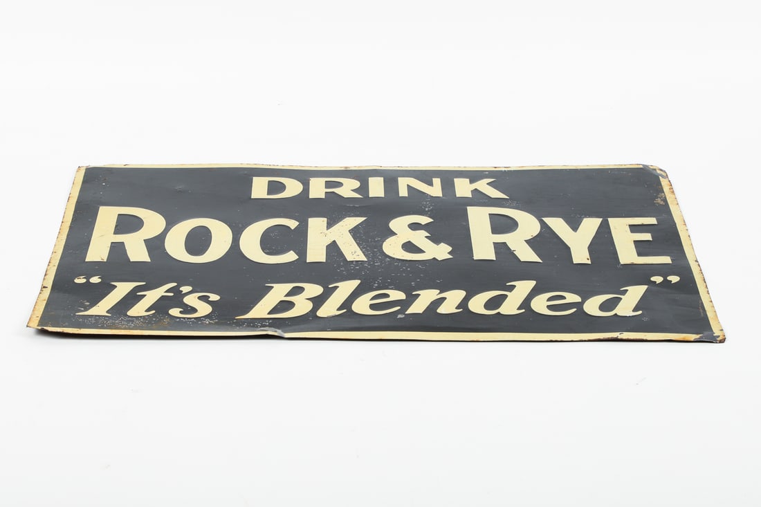 Rock & Rye Tin Tacker Sign - 7