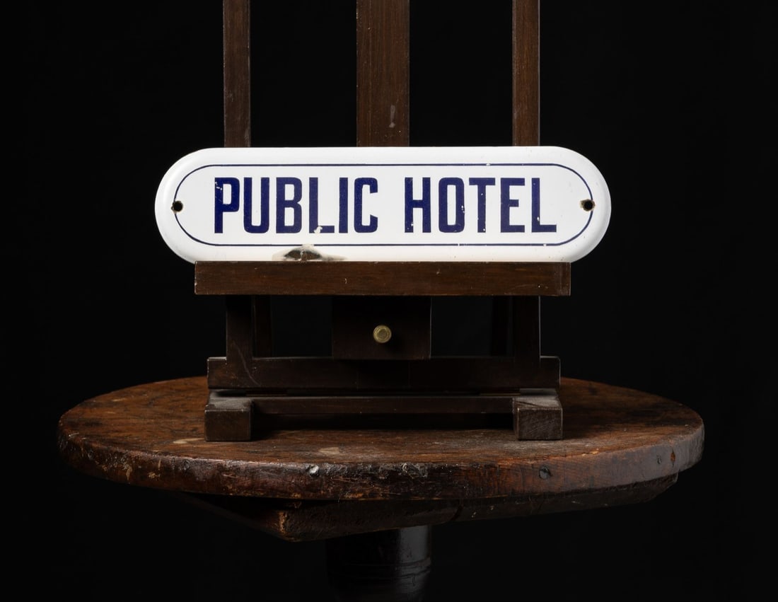 Public Hotel Door Plaque Sign - 2
