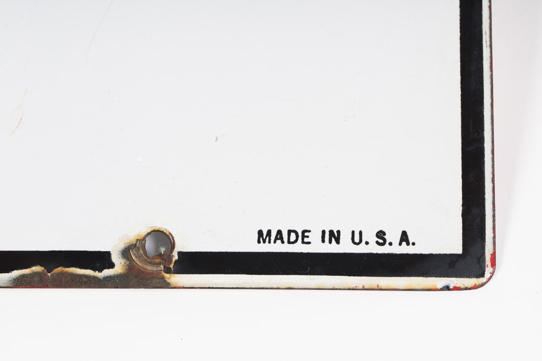 Texaco Fire-Chief Gasoline 1940 Pump Sign - 6