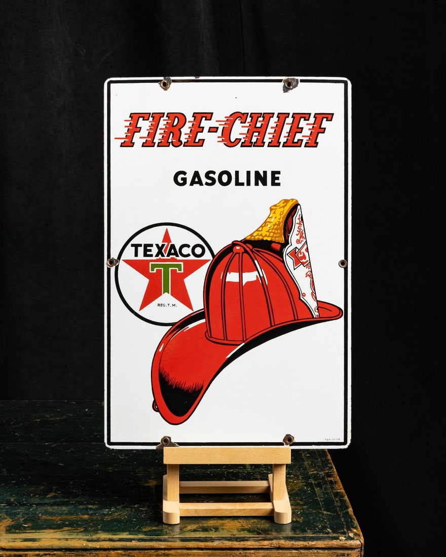 Texaco Fire-Chief Gasoline Pump Sign - 2
