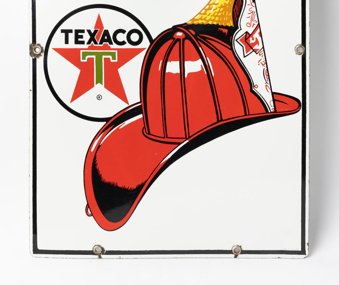 Texaco Fire Chief Gasoline 1964 Pump Sign - 4