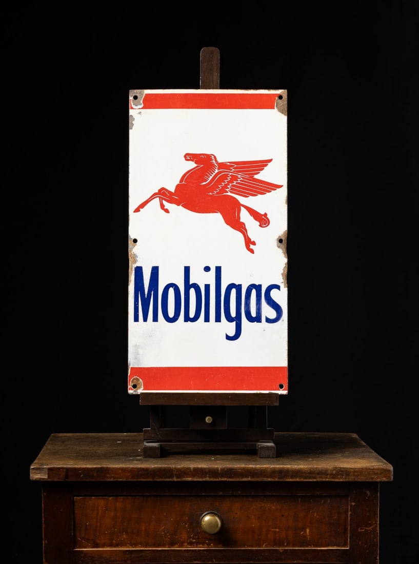 Mobilgas Flying Pegasus Pump Sign - 2