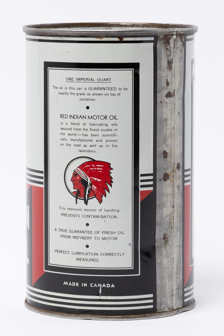 Red Indian Motor Oil Imperial Quart Can - 3