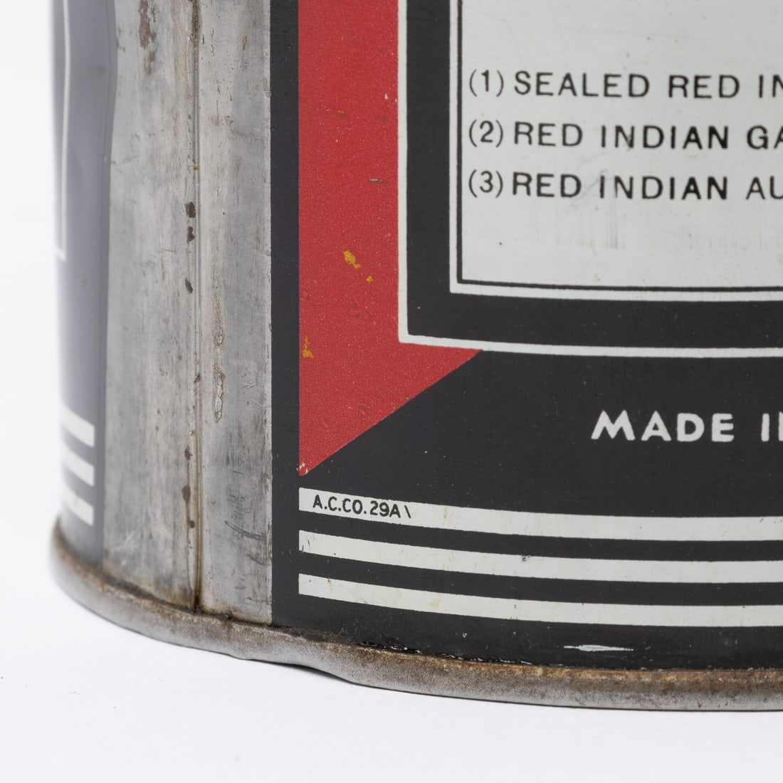 Red Indian Motor Oil Imperial Quart Can - 5