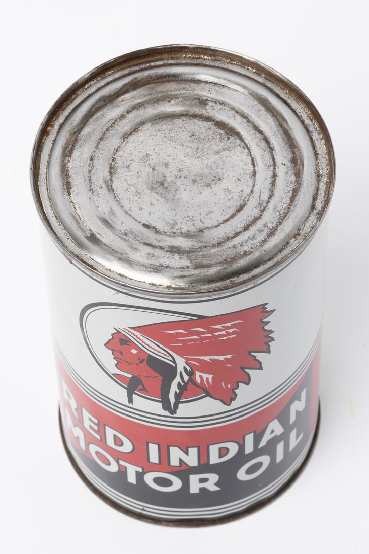 Red Indian Motor Oil Imperial Quart Can - 6