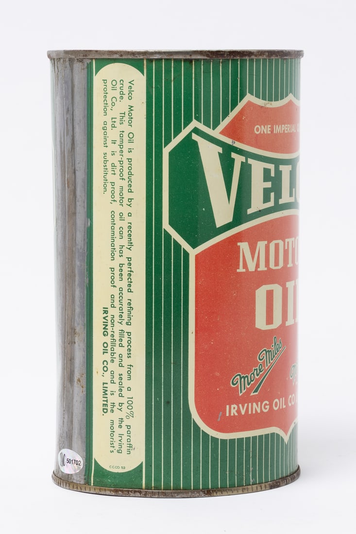 Irving Velco Motor Oil Imperial Quart Can - 3