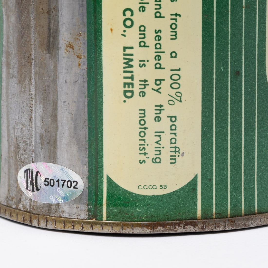 Irving Velco Motor Oil Imperial Quart Can - 7