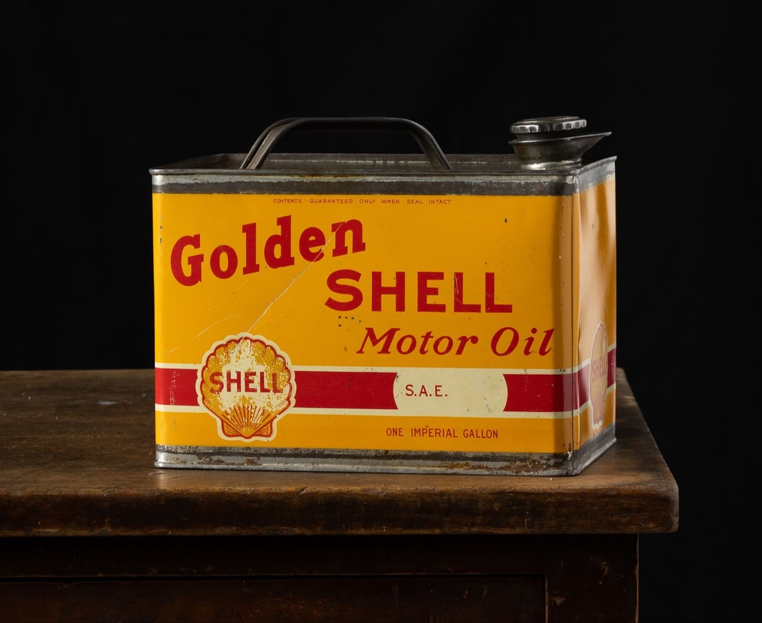 Golden Shell Motor Oil Imperial Gallon Tin - 2