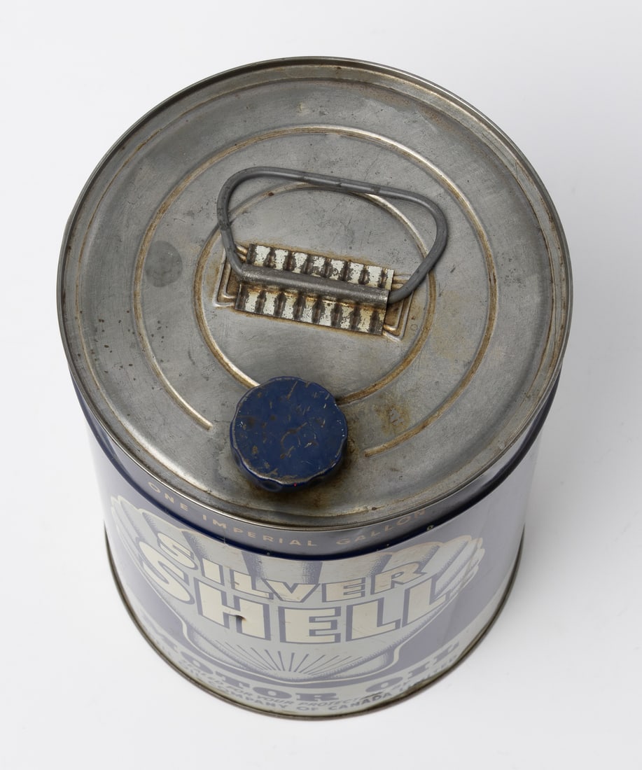 Silver Shell Motor Oil Imperial Gallon Can - 7
