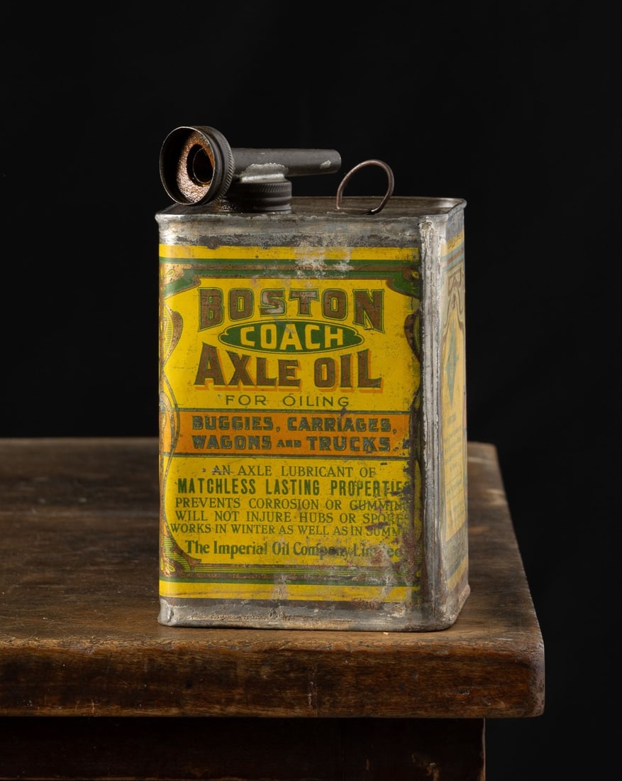 Imperial Oil Company Boston Coach Axle Oil Tin - 2