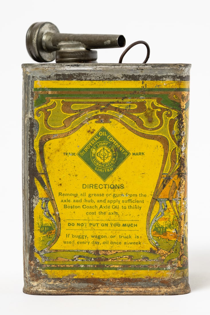 Imperial Oil Company Boston Coach Axle Oil Tin - 3