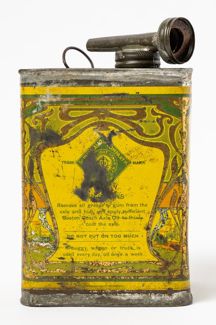 Imperial Oil Company Boston Coach Axle Oil Tin - 5