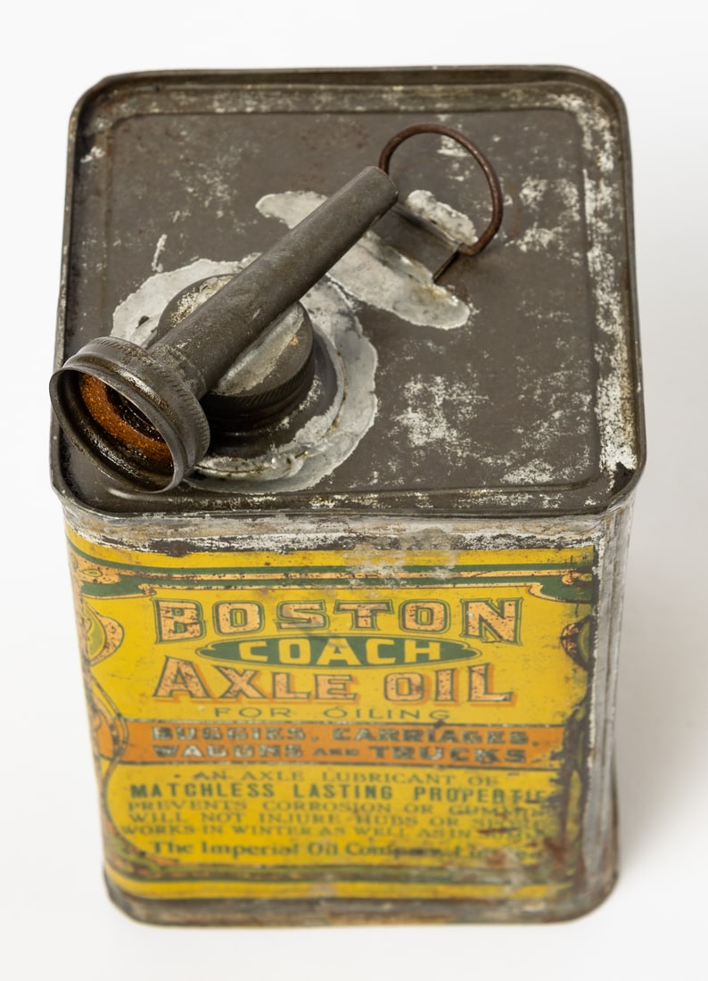 Imperial Oil Company Boston Coach Axle Oil Tin - 6