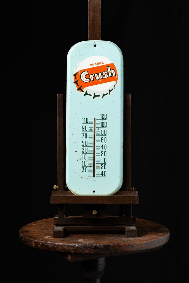 Orange Crush Bottle Cap Thermometer - 2