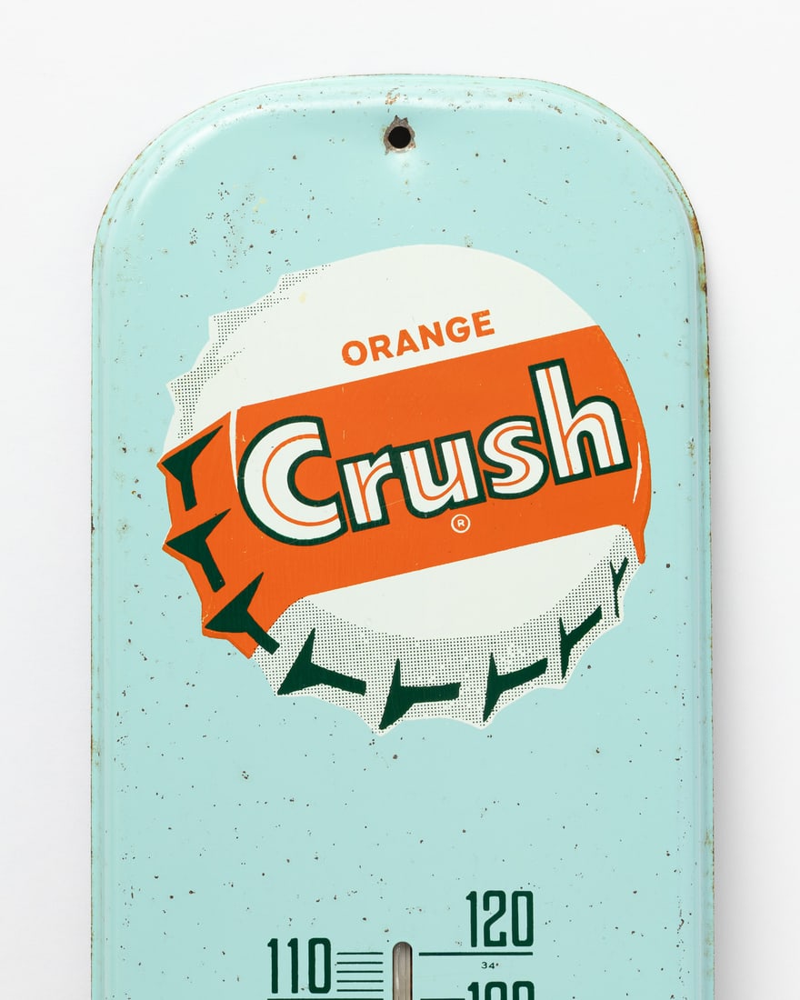 Orange Crush Bottle Cap Thermometer - 3